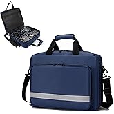 Medical Bag Empty First Aid Bag Emergency Medicine Bag with 5 transparent visible pouches,Medical Bag Organizer Empty Medicine Mag for Traveling nurses