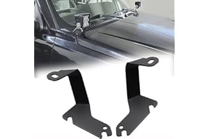 DarSeity Low Profile Mount Hood Hinges Ditch Light Brackets for Chevrolet Silverado 1500 2500 Suburban Tahoe, for GMC Yukon Sierra 1999-2006
