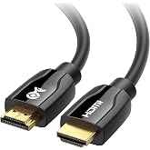 Cable Matters [Premium Certified] 4K HDMI Cable, 6ft, Black | 4K@60Hz, HDR10, 18Gbps, HDMI 2.0b, RGB 4:4:4, EMI Tested, 5.1/7.1 Audio, Gold-Plated Connectors, Foil Braid Shielding