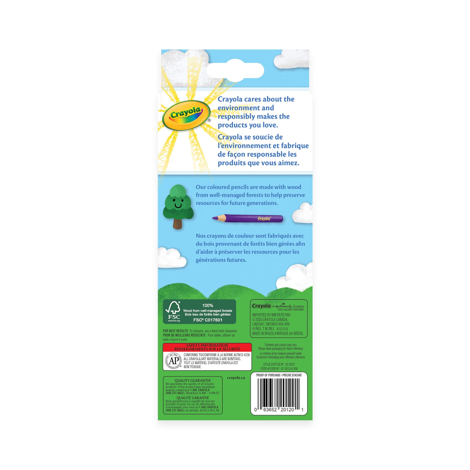 Binney & Smith Crayola(R) Colored Pencils, Set Of 12 Colors