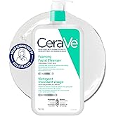 CeraVe FOAMING Face Cleanser, Gentle Face Wash with Hyaluronic Acid, Niacinamide, Ceramides. Makeup Remover for oily skin, wo