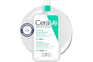 CeraVe FOAMING Face Cleanser, Gentle Face Wash with Hyaluronic Acid, Niacinamide, Ceramides. Makeup Remover for oily skin, wo
