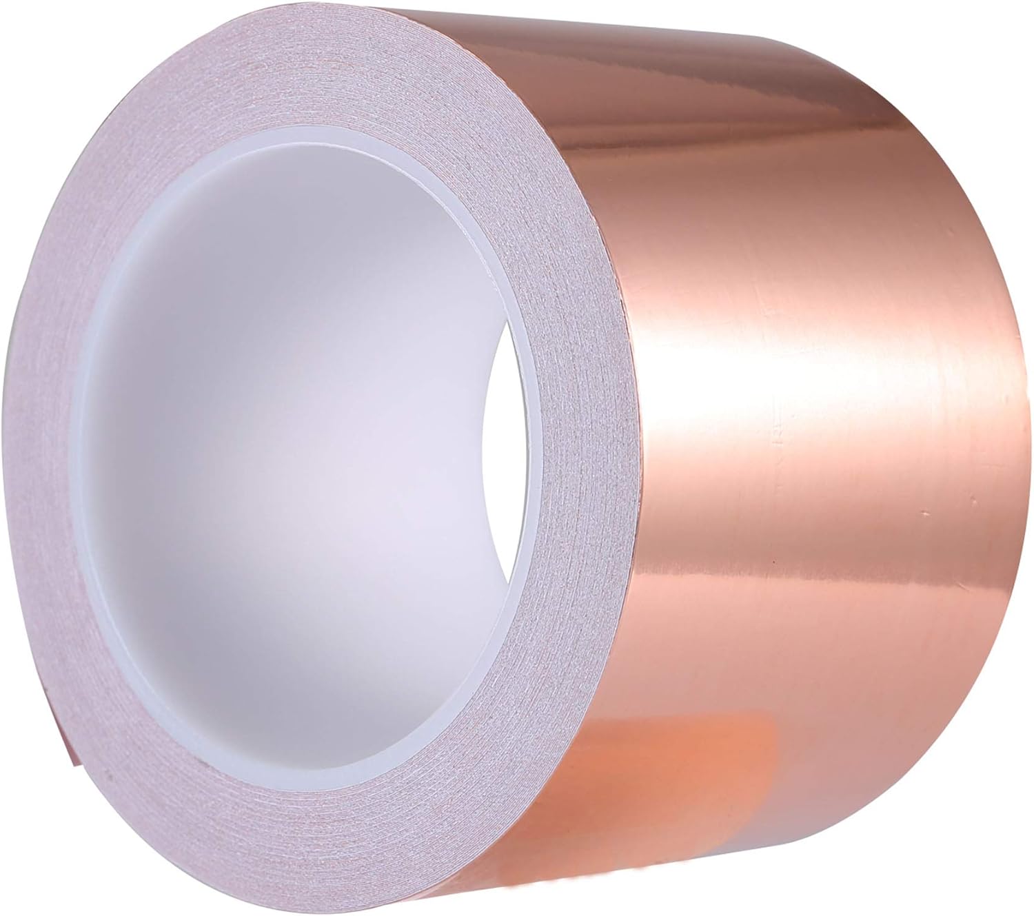 Zalava 70mm X 20M Kupferband Kupferfolienband EMI Kapton Tape Abschirmband Kupferfolie Kupferband Selbstklebend Klebeband Schneckenband Schneckenschutz (70mmX20M)