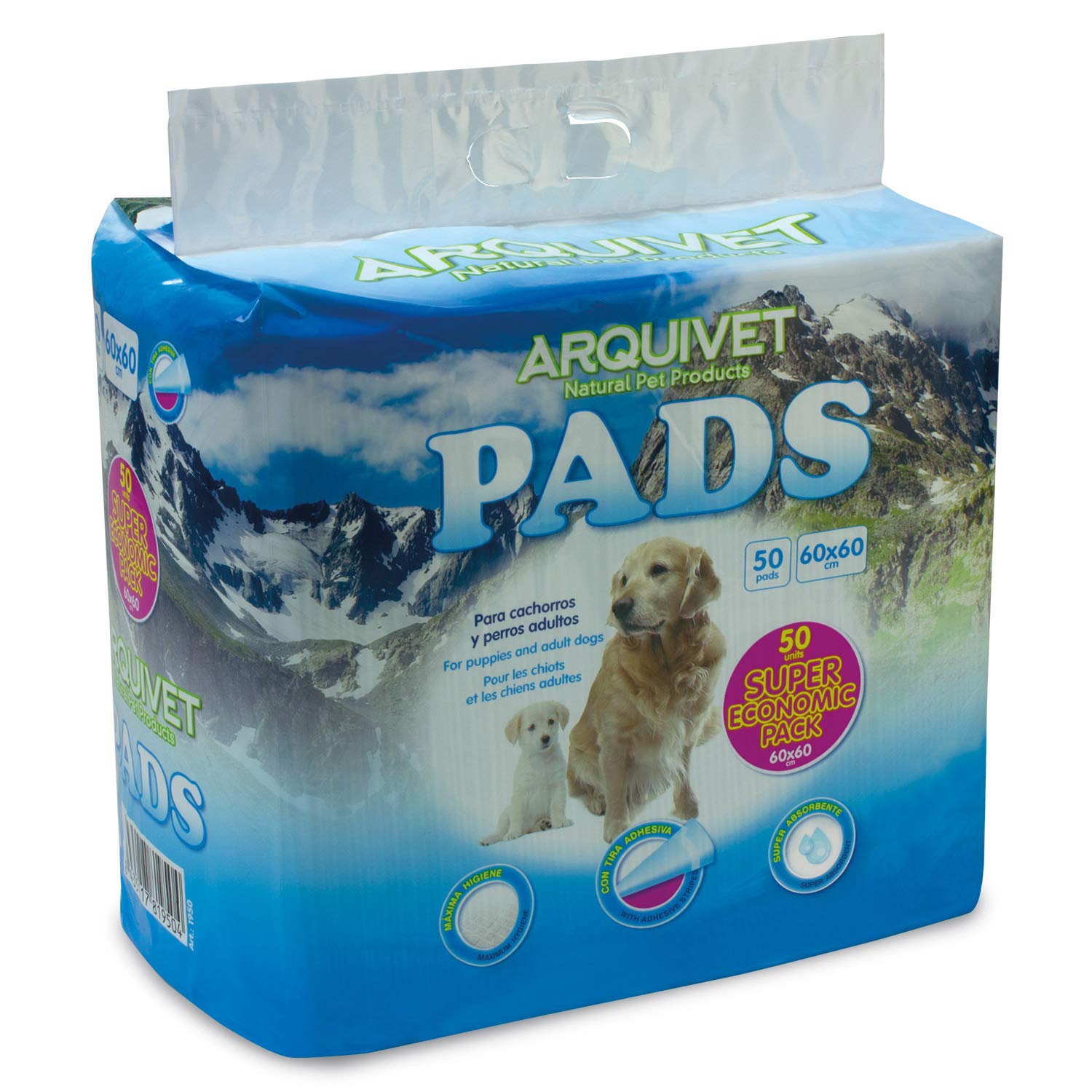 Arquivet Pads Super Economic Pack – 50 Units, Not Applicable, 60 x 60 cm