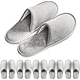 OSTADARRA 6-9 Pairs Spa Slippers, Non Slip Disposable Slippers For Guest, Washable Reusable, Which Can Be Used As Women Men, House, Indoor, Bathroom, Bedroom, Hotel, Bride Slippers