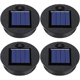 Frienda 4 Pcs Solar Light Replacement Top, 3.35 Inch in Diameter, Circle | Hanging Lantern Solar Light Parts, Waterproof Replacement Part, for Outdoor Garden Patio Hanging Lanterns