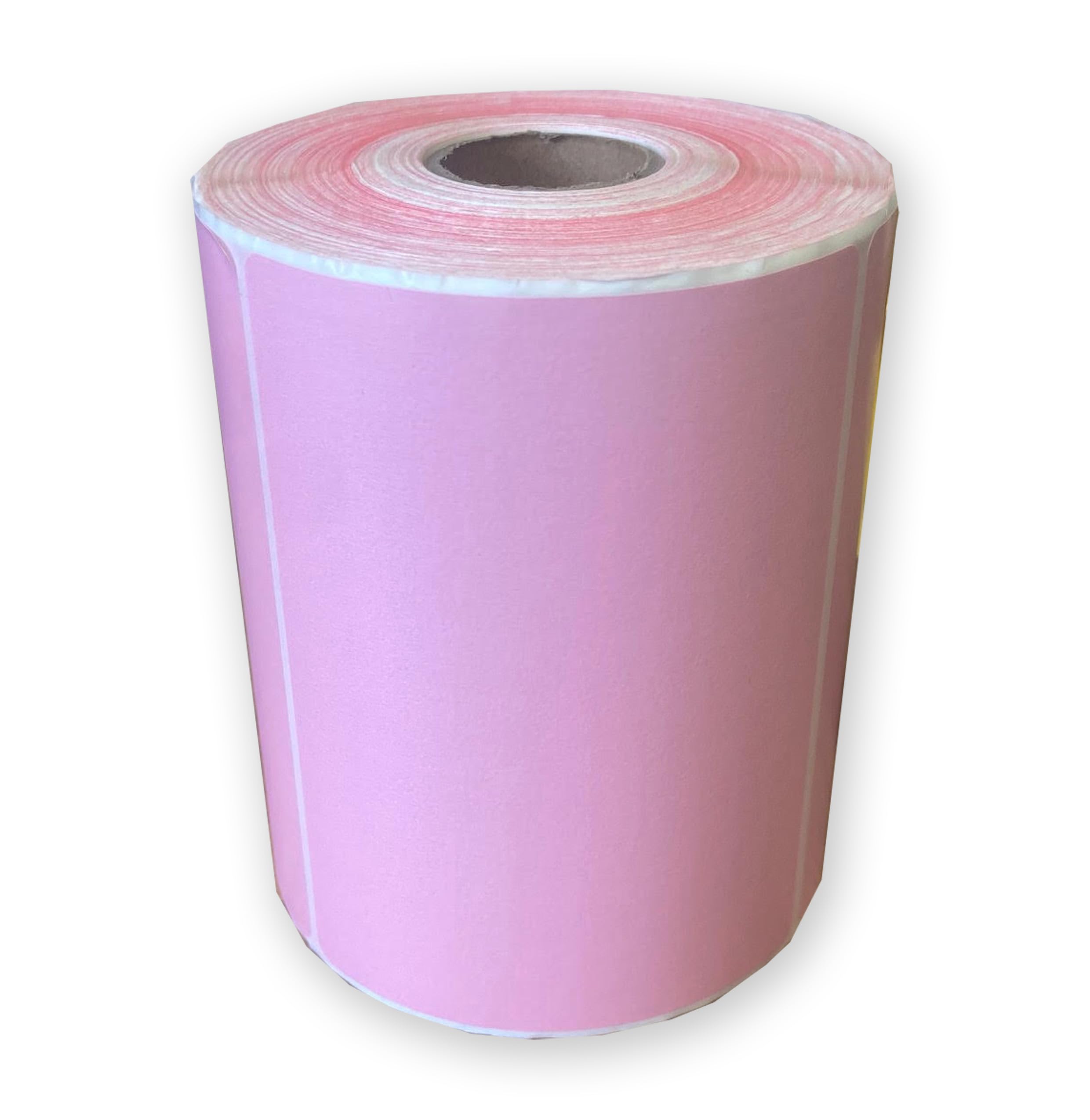 500 roll Coloured 4x3 inch Direct Thermal Labels 100mm x 76mm on a roll red Green Blue Pink Orange Yellow Blue White Postage Shipping Blank Labels 25mm core (Pink)