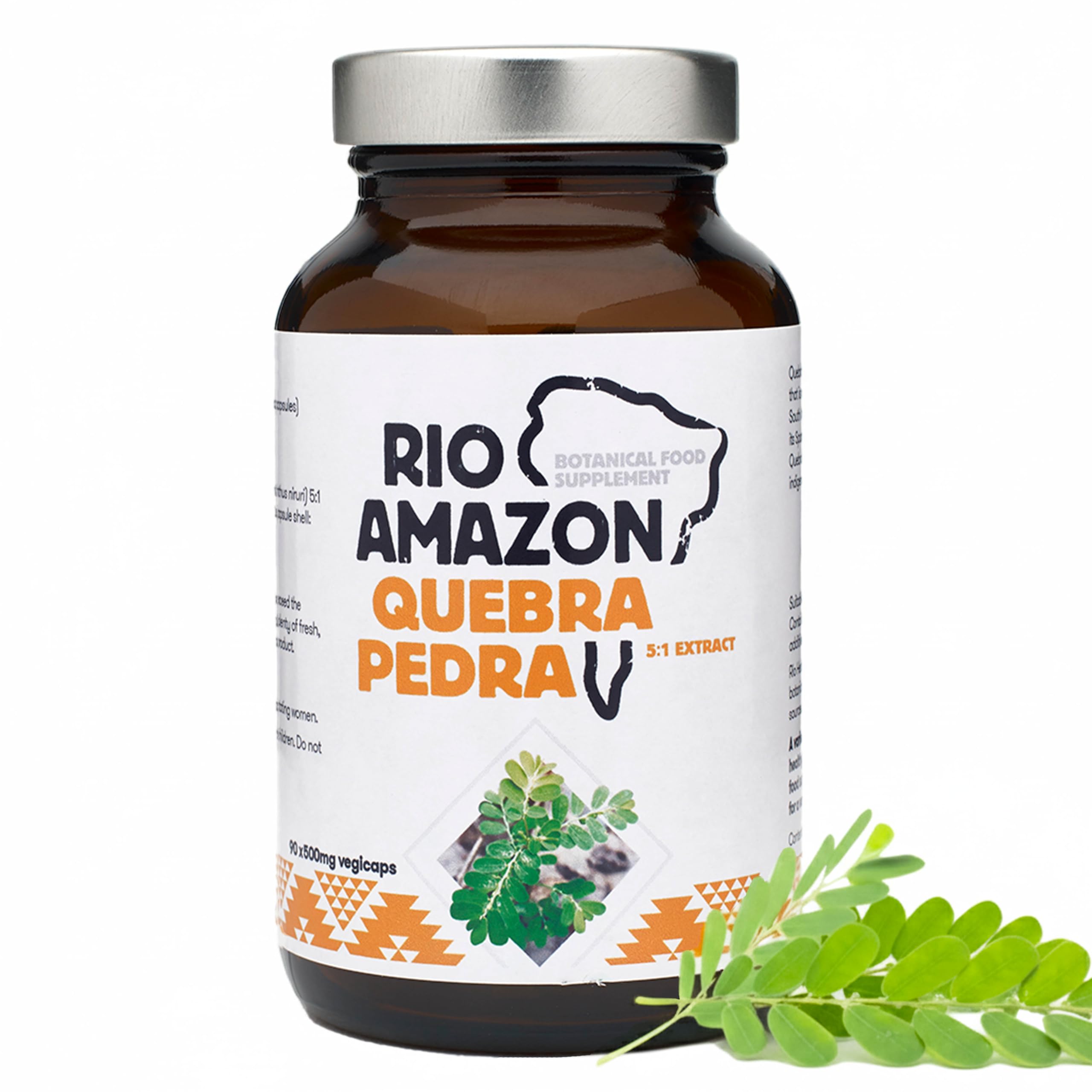 Rio Amazon Quebra Pedra Liver Detox & Support Supplements - 500mg VegiCaps, 90 Capsules - Vegan Herbal Formula for Kidney, Liver, Gallbladder, Urinary Health - Phyllanthus Niruri 5:1 Extract