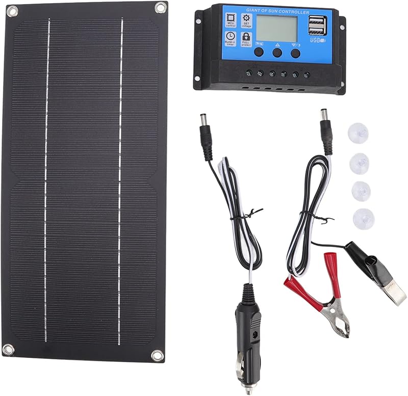 CUEI 600W Solar Panel Kit Monocrystalline 18V Portable Charger + 100A Controller