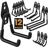 TECHSHARE 12 Pack Heavy Duty Garage Hooks 4 Sizes Wall Hooks