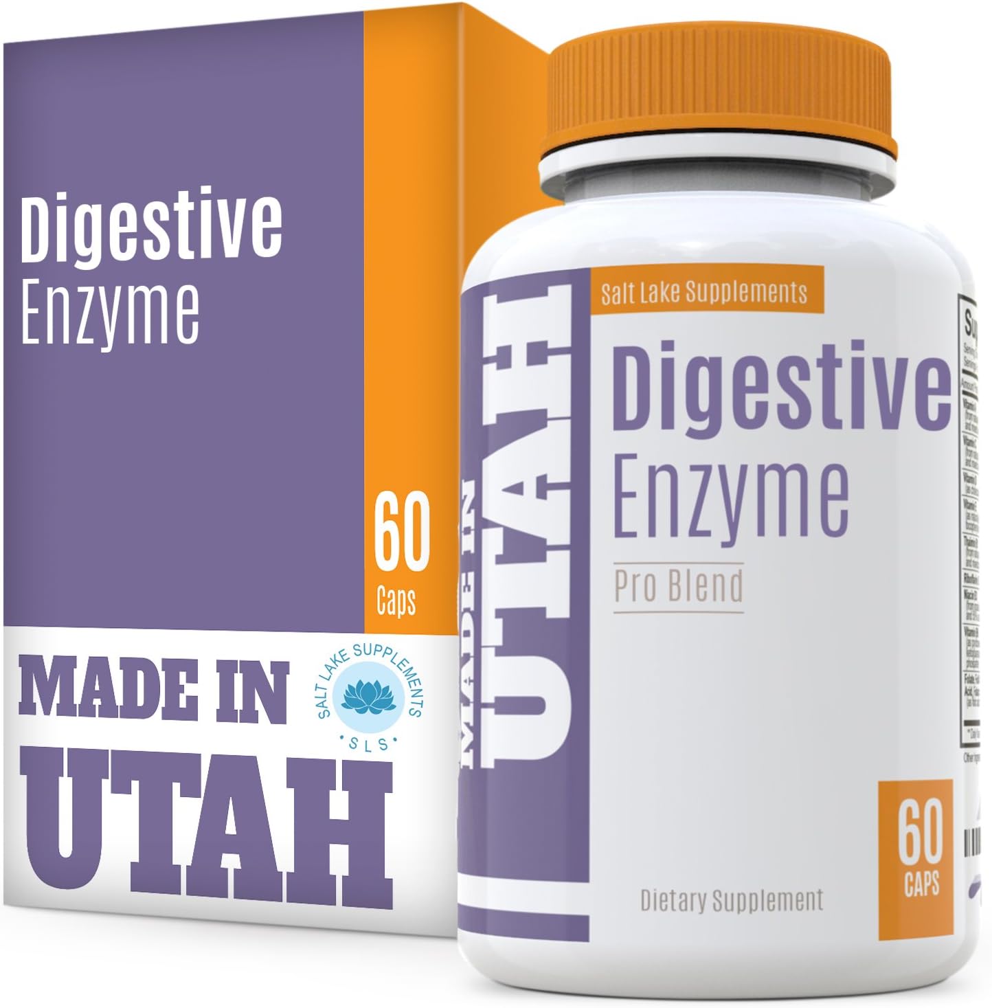 Digestive Enzyme Pro Blend - All Natural Stomach Support for Better Digestion and Nutrient Absorption, Fights Bloating, Gas and Constipation for A Healthy Tummy