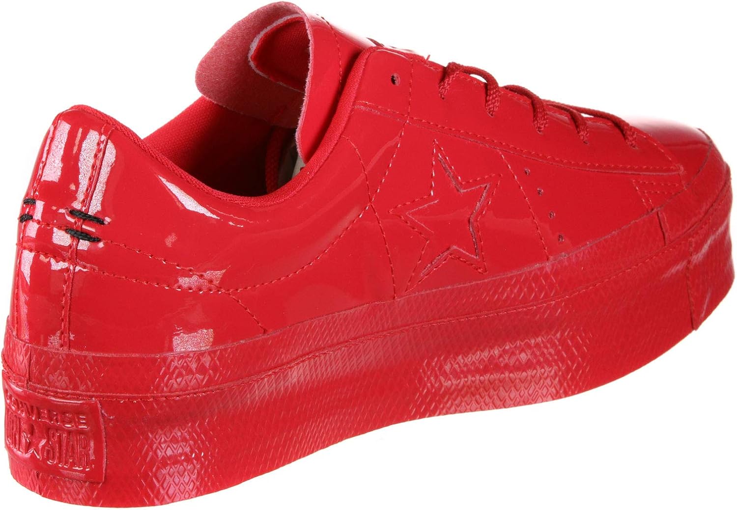 red platform converse shoes