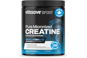 Vitasave Micronized Creatine Monohydrate Powder – 100% Pure Creatine for Muscle Growth, Strength & Performance – Fast-Absorbi