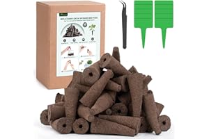 Maromalife 50 Pack Replacement Root Growth Sponges Seed Starter Pods Compatible with AeroGarden, Growing Sponges Impregnated with Plant Foods for Placement in Soil