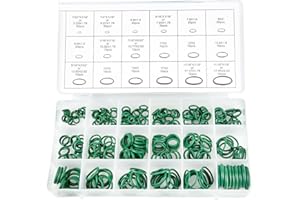 HZEL Car Air Conditioning Compressor Seals, 530PCS 18Sizes O-Ring AC Rubber Vehicle Gasket Assortment Set, Automotive Air Conditioning Washers Replacement, Universal for SUV RV Truck