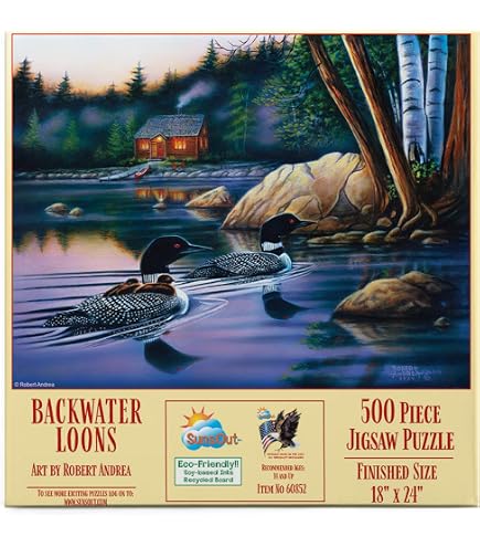 Cobble Hill Puzzle 275 Pezzi - Serata Tranquilla - Poster Incluso - Fatto In USA Con Materiali Riciclati