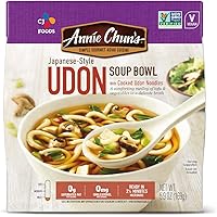 Annie Chun's - Noodle Soup Bowl, Japanese-Style Udon, Instant & Microwavable Chewy Noodles, Vegan and Delicious, 5.9 Oz (Pack