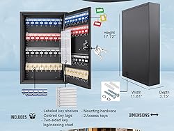 Barska 64 Position Key Lock Box – Wall Mount