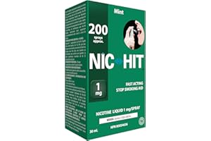 Quit Smoking Aid Nicotine Spray Nic-Hit Mint Flavor 1mg - 200 Sprays