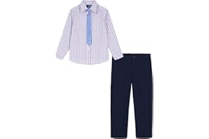 Tommy Hilfiger Boys 3-Piece Formal Set, Includes Dress Shirt, Dress Pants, Tie