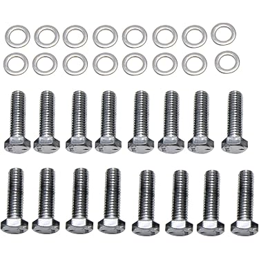 Trans-Dapt 9265 Chrome Hex-Head Intake Manifold Bolts – USA-Made, Vehicle-Specific Fit