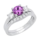 Dazzlingrock Collection 6mm Round Amethyst with