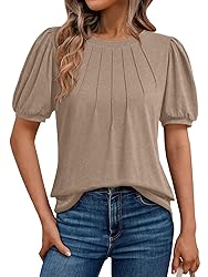 AUTOMET Womens Cute Summer Tops Short Sleeve Shirts