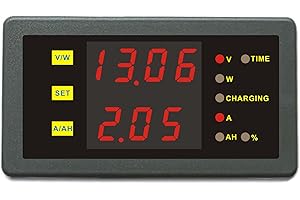 DC 0-90V 0-30A Voltage Current Capacity Power Combo Metre Battery Charge Discharge Monitor
