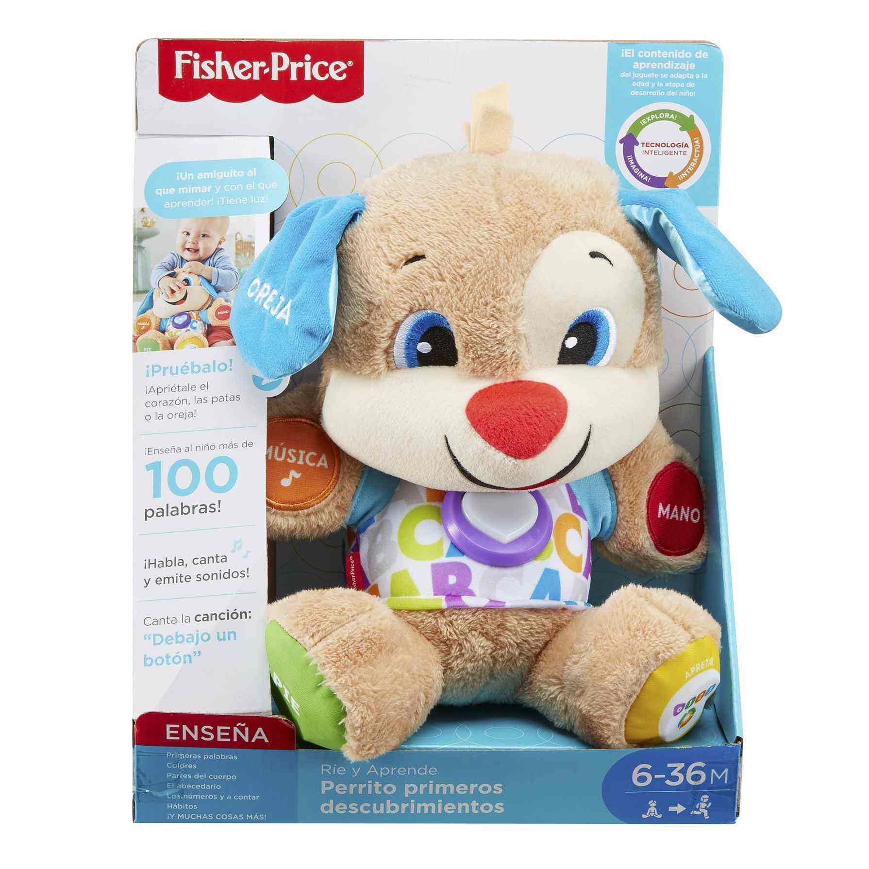 Fisher-Price First Discovery Dog Toy Baby 6 Months Spanish version - multicoloured — image 1