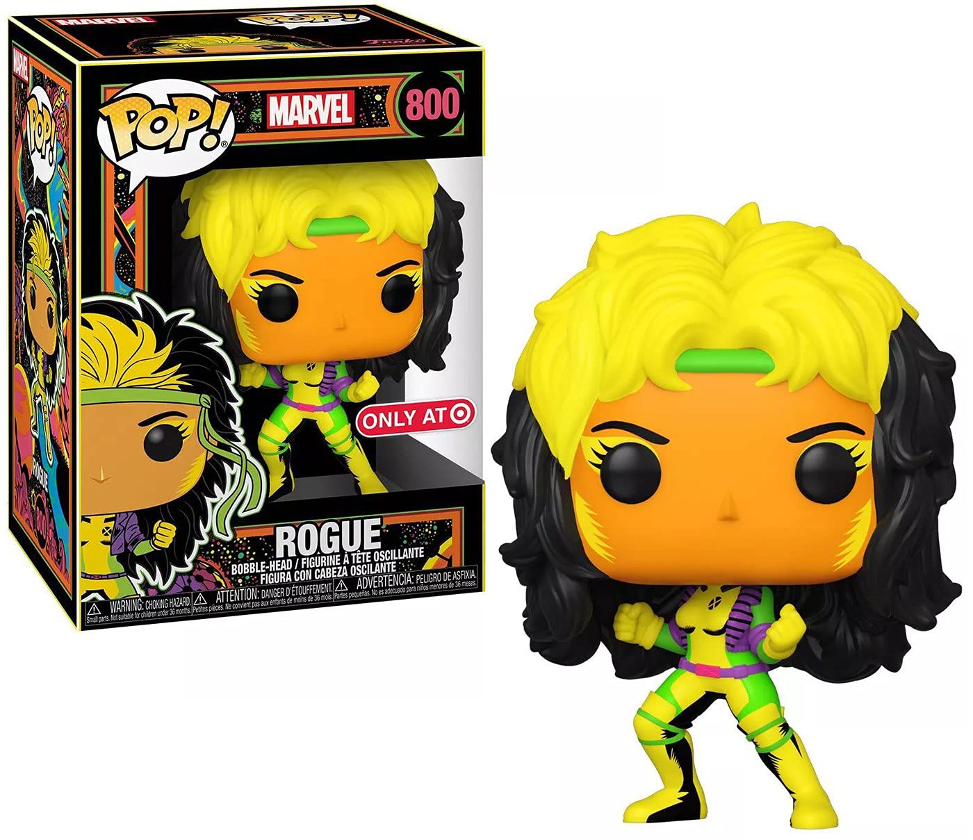 Funko Pop! Marvel: X-Men Classic - Rogue - (Blacklight) - Collectable Vinyl Figure - Gift Idea - Official Merchandise - Toys for Kids & Adults - Comic Books Fans - Model Figure for Collectors