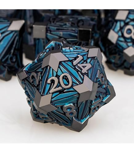 Jeu de dés DND lumineux rechargeables, dés D et D à DEL cool avec boîte de charge, jeu de dés polyédriques Donjons et dragons pour jeu de rôle (éclat astral violet