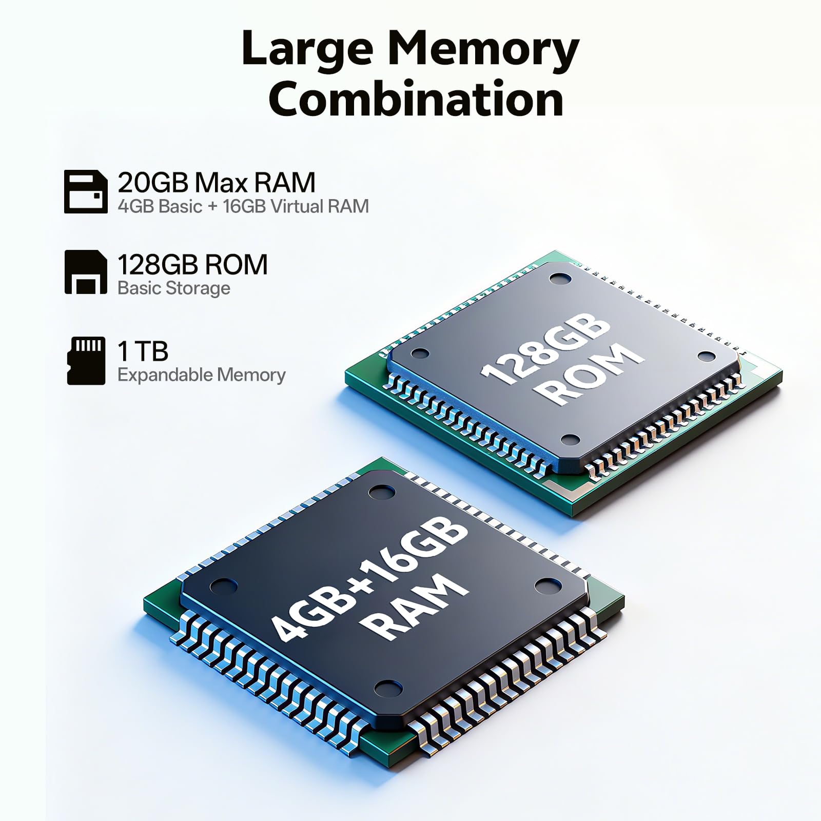 Android 16 Tablet, 10.1 inch Tablets with Octa-Core Processor, 20GB RAM 128GB ROM 1 TB Expandable, 1280x800 HD IPS Touch Screen, GPS, 8H Battery, WiFi 6, BT 5.2, Dual Camera (Gray)