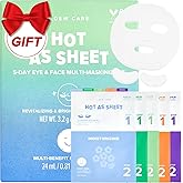 I DEW CARE Collagen Sheet Mask Variety Pack with Eye Patches - 5Days Face Masks Skincare Korean | Hydrating Collagen Face Mask, Moisturizing Skin Care, Facial Skincare Pack, Christmas Gifts, 5EA