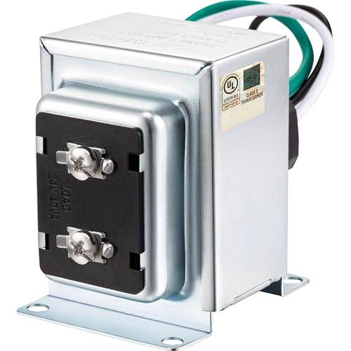 Doorbell Transformer 24V 500mA - AC Power Supply For Doorbells & C Wire Thermostats With 315-Inch Cable