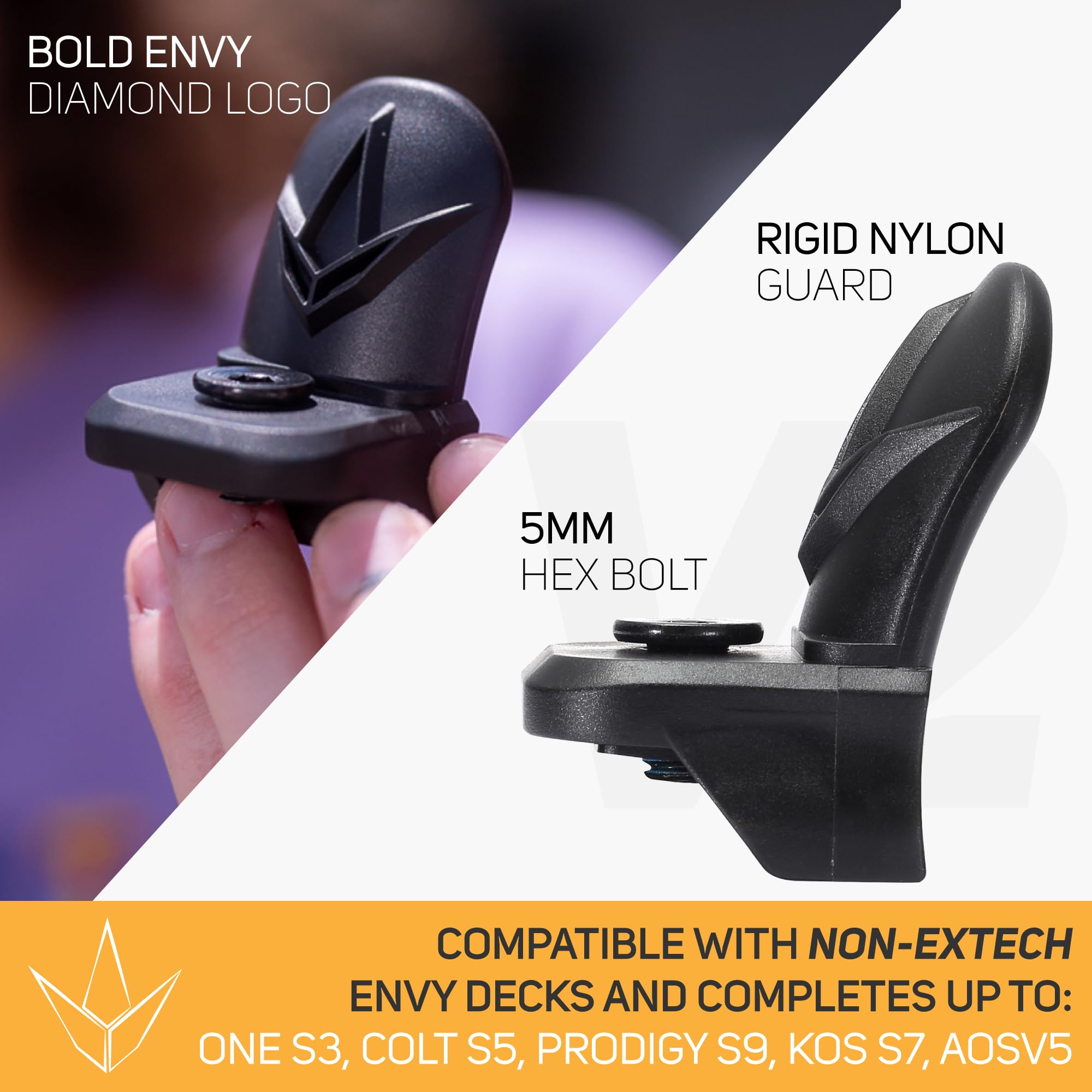 Envy Scooters Wheel Guard V2 - Lightweight Brakeless Stunt Scooter Option - Protective Fixed Fender for Kick Scooters and Pro Scooter Accessory for Freestyle Scooters