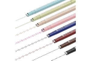 AECHY Colored Curve Highlighter Pens Set - 8 Different Shapes & 8 Colors Fine Tips for Writing, Journaling, Note Taking, Drawing, Scrapbook Art, School Supplies (Classic)