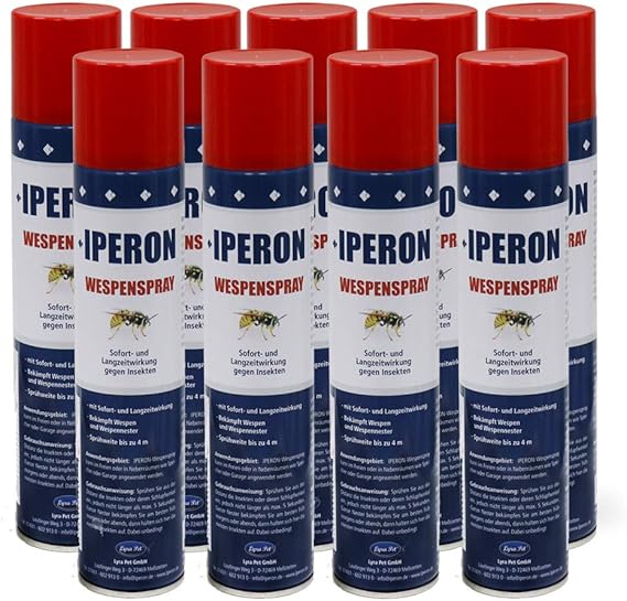 Iperon® 9 x 400 ml Wespenspray Insektenspray Mückenspray Wespenabwehr