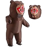 Spooktacular Creations Halloween Inflatable Costume Adult, Bear Blow-up Costume, Full Body Outfit for Themed Parties