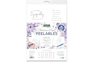 Katy Sue Designs Thinking of You Peelables Stickers for Card Making. 48 Peelable Verses & Sentiments/Peel Offs for Card Making Supplies. Each Peel-Off Sticker is 4 x 3.5 inches