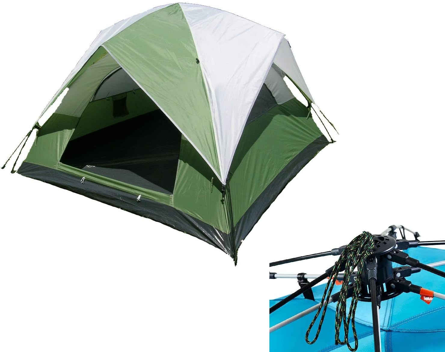 ThreePerson Camping Dome Tent 7 Feet X 7 Feet One Touch Set Up Amazon