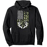 Patriotic Upland Bow Camo Deer Hunting Pullover Hoodie