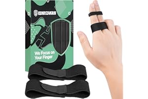 EDNYZAKRN 10 Pack Buddy Tape Finger Straps, 2 Finger Splint for Broken Finger Trigger Finger, Washable and Reusable Finger Brace for Joint Stabilizer for Sport Injured