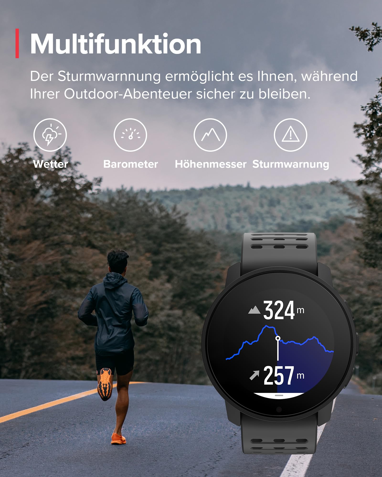 SUUNTO 9 Peak Pro GPS-Sportuhr, 1,2-Zoll-AMOLED-Display, 95+ Sportmodi 6