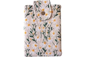 BIRDIEQPLUSTWO Embroidered Kindle Sleeve - Fits Paperwhite (6” & 6.8”), Signature (6.8”), Oasis, Kobo Clara, Nook Glowlight - Handmade Padded Fabric Cover for E-Readers & Tablets - Multiple Colors