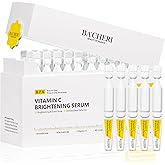 Vitamin C Brightening Serum for Face, Antioxidant Hydrating Ampoules with Glutathione, Niacinamide & Hyaluronic Acid, Daily Skincare for Uneven Tone, Dark Spots & Sensitive Dry Skin, 1.2ml x 30