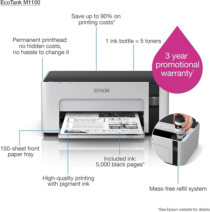 epson m1100 ink price