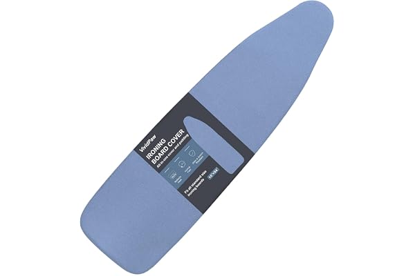 VividPaw Ironing Board Cover and Pad, Standard Size 15x54, Thick Padding, Elastic Edge, Silicone Coated, Resist Scorching and