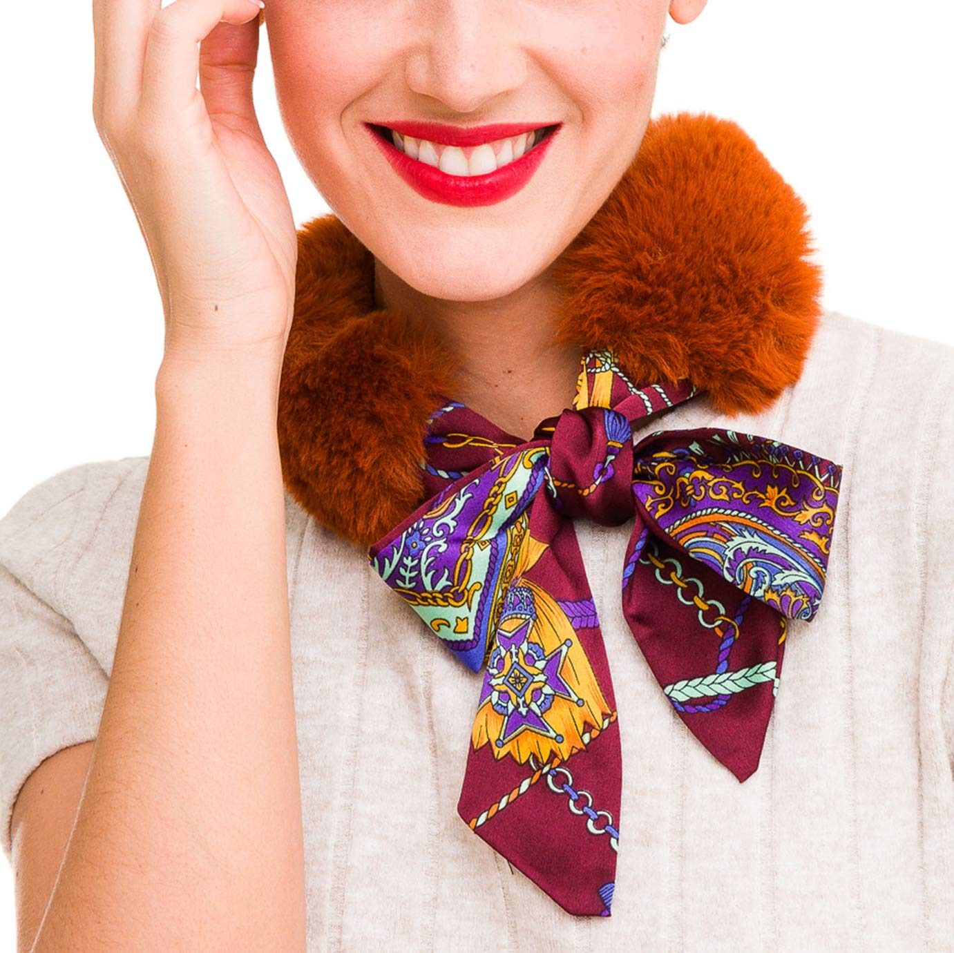 Fur Collar Scarf for Women Faux Fur Scarves Neck Shrug for Winter Coat Dress Fur Collar Scarf for Women Faux Fur Scarves Neck Shrug for Winter Coat Dress