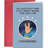 SuperShunhu Movie Birthday Card - Funny Humorous Space Travel Card for Men &amp; Women