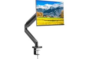 VEVOR Single Monitor Mount, Supports 13"-32" Screen, Fully Adjustable Gas Spring Monitor Arm, Holds up to 20 lbs, Computer Mo